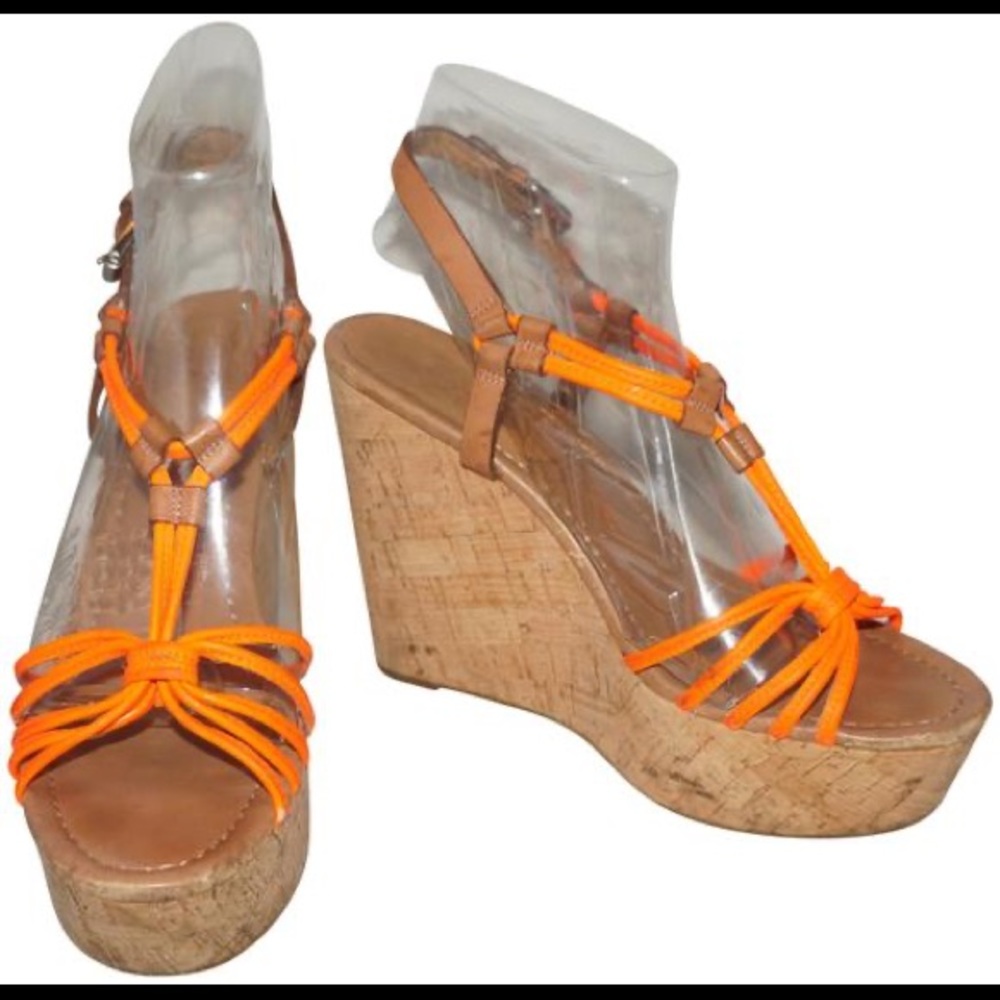 Coach “Georgiania” wedge sandals size 5.5